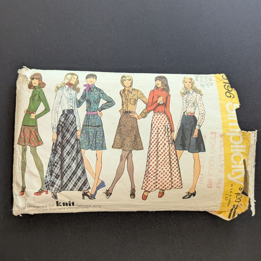 Simplicity Pattern Skirt And Shirt 5196
